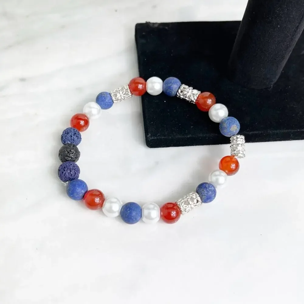 Aromatherapy Lava Stone Handmade Beaded Bracelet
